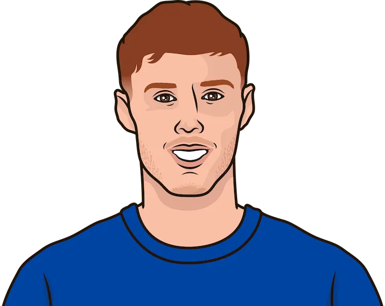 Illustration of Cole Palmer wearing the Chelsea uniform