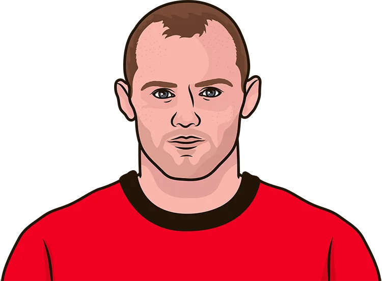 Illustration of Wayne Rooney wearing the Manchester United uniform