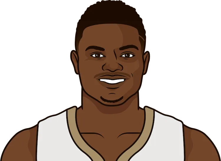 Illustration of Zion Williamson wearing the New Orleans Pelicans uniform