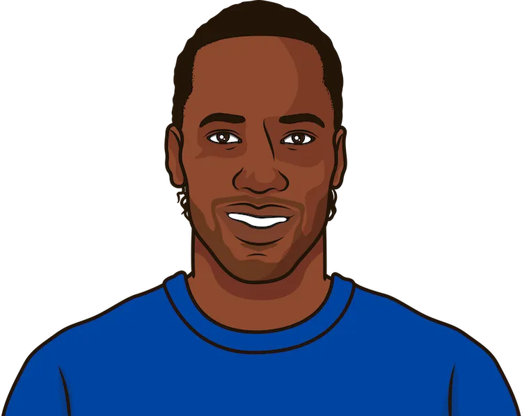 Illustration of Didier Drogba wearing the Chelsea uniform