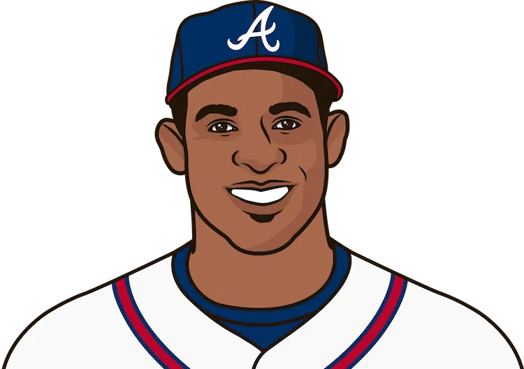 Illustration of Deion Sanders wearing the Atlanta Braves uniform