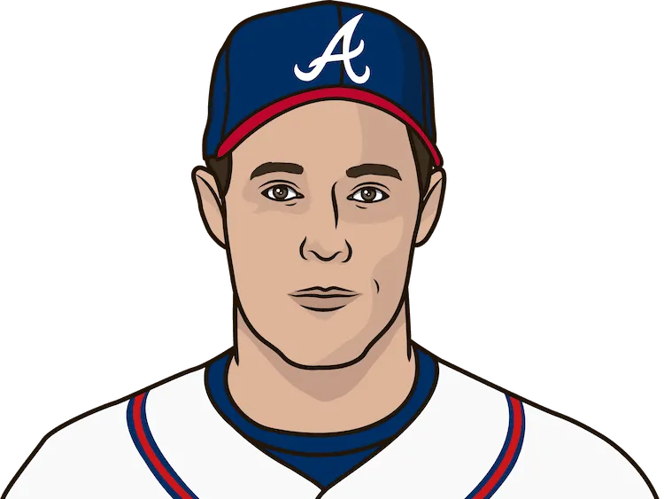Illustration of Greg Maddux wearing the Atlanta Braves uniform