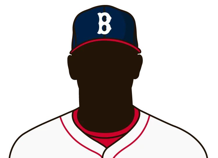 Illustrated silhouette of a player wearing the Boston Beaneaters uniform
