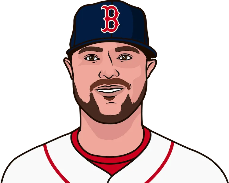 Illustration of Jon Lester wearing the Boston Red Sox uniform