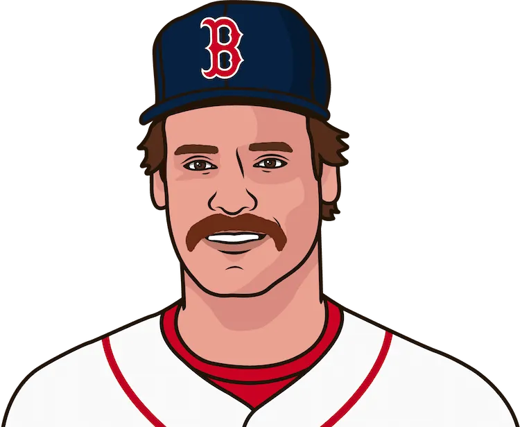 Illustration of Wade Boggs wearing the Boston Red Sox uniform
