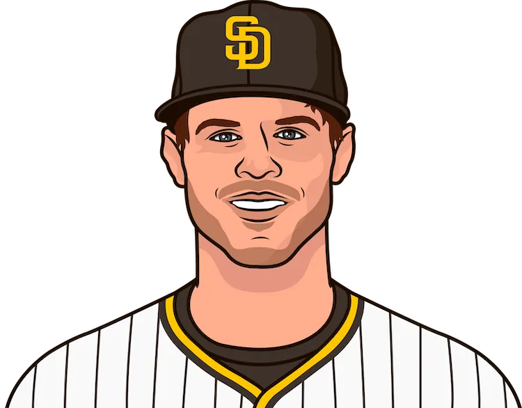 Illustration of Wil Myers wearing the San Diego Padres uniform