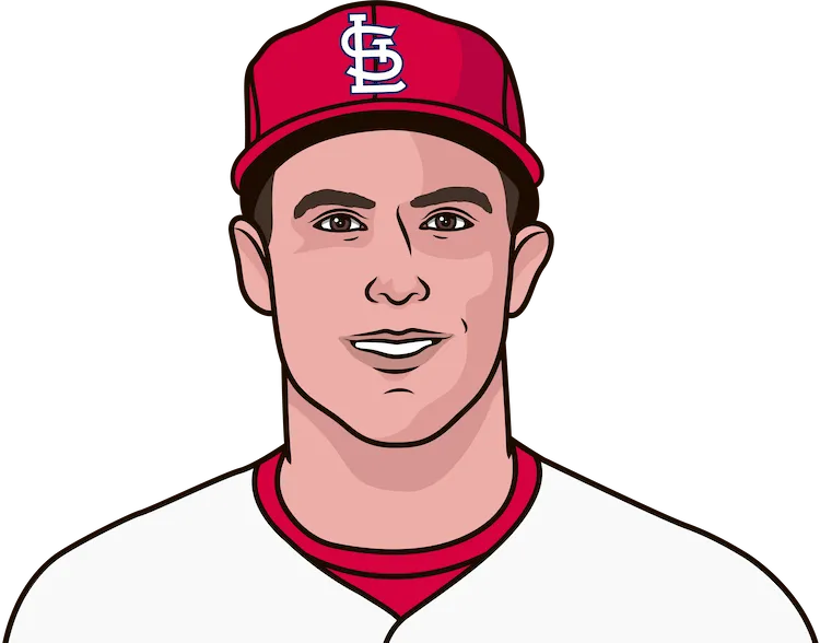 Illustration of Paul Goldschmidt wearing the St. Louis Cardinals uniform