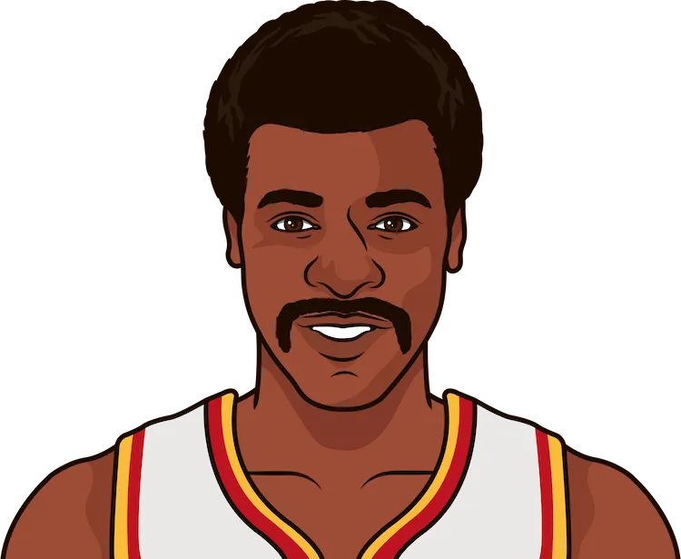 Illustration of Calvin Murphy wearing the Houston Rockets uniform