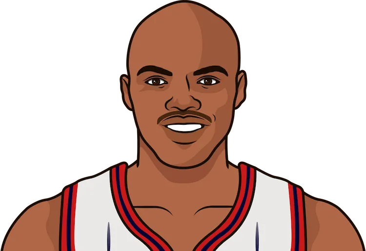 charles barkley stats with the rockets