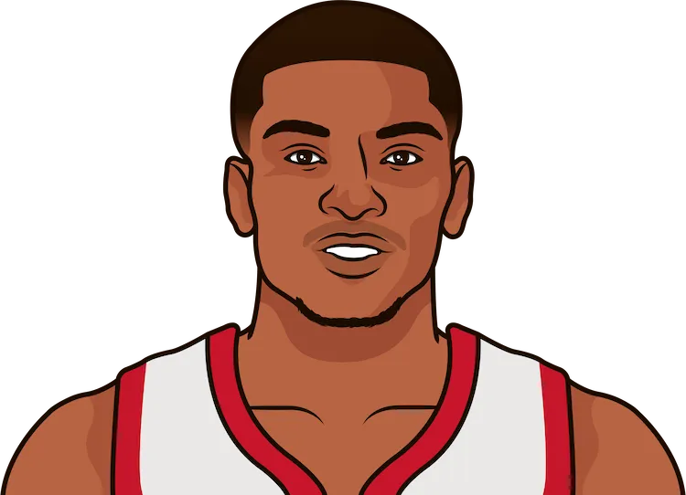 Illustration of Kevin Porter Jr. wearing the Houston Rockets uniform