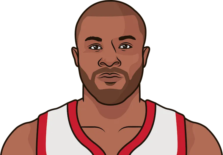 p.j. tucker most threes in a game