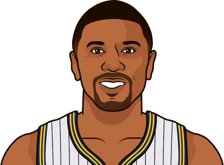 Illustration of Jalen Rose wearing the Indiana Pacers uniform