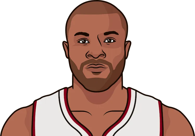 p.j. tucker most assists in a playoff game