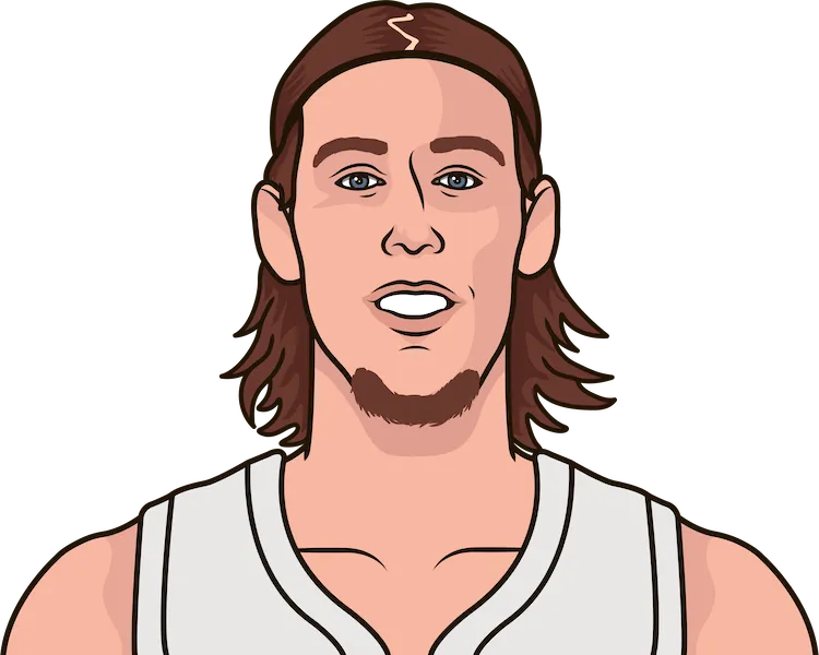 kelly olynyk stats in his last 6 games
