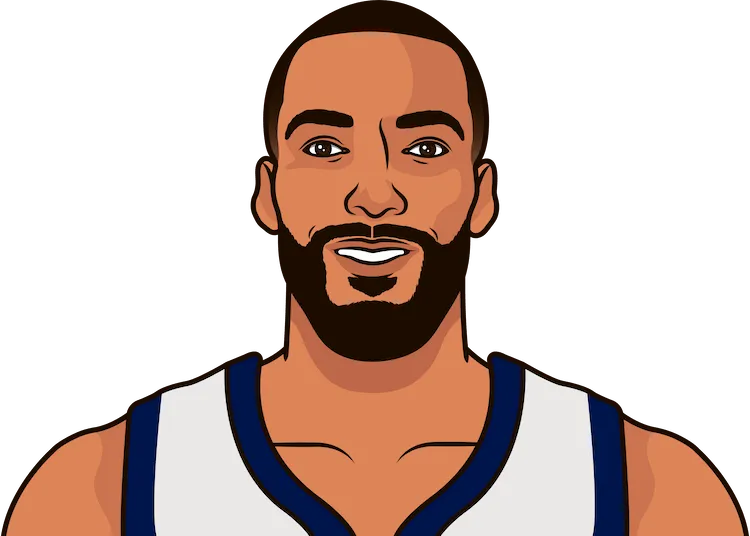 rudy gobert most steals in a game