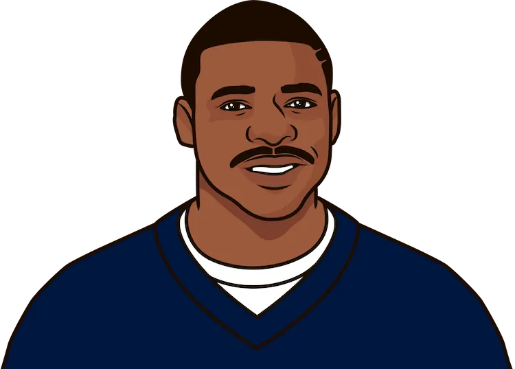 Illustration of Michael Irvin wearing the Dallas Cowboys uniform