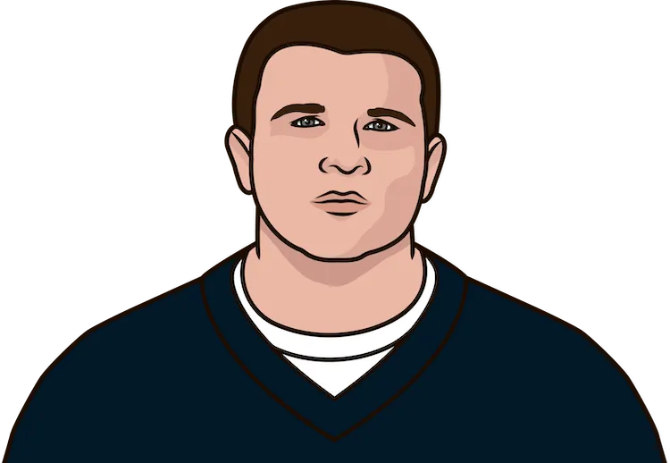 Illustration of Mike Ditka wearing the Chicago Bears uniform