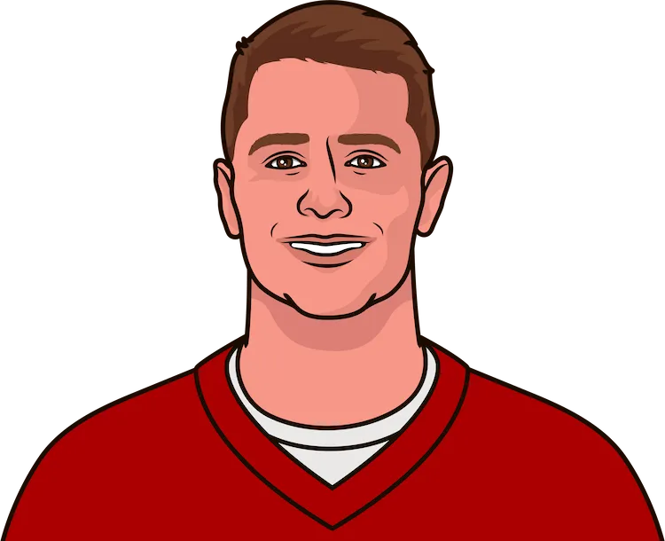 Illustration of Brock Purdy wearing the San Francisco 49ers uniform