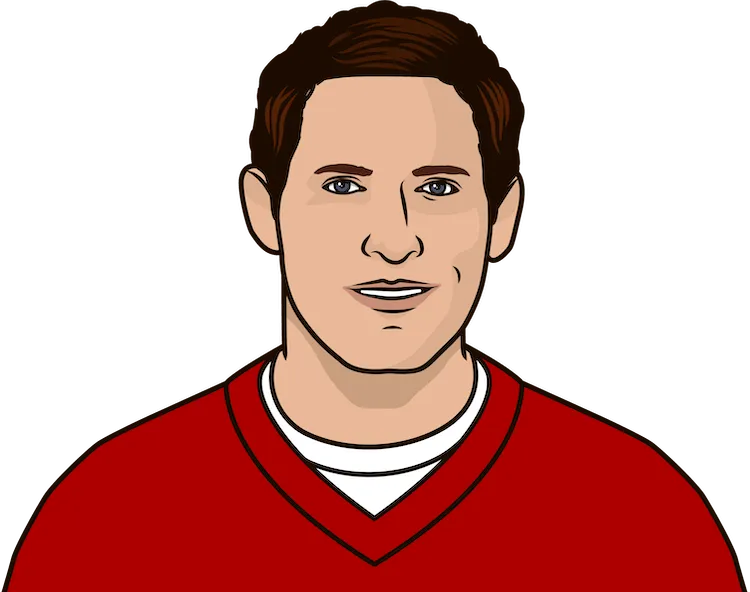 Illustration of Steve Young wearing the San Francisco 49ers uniform