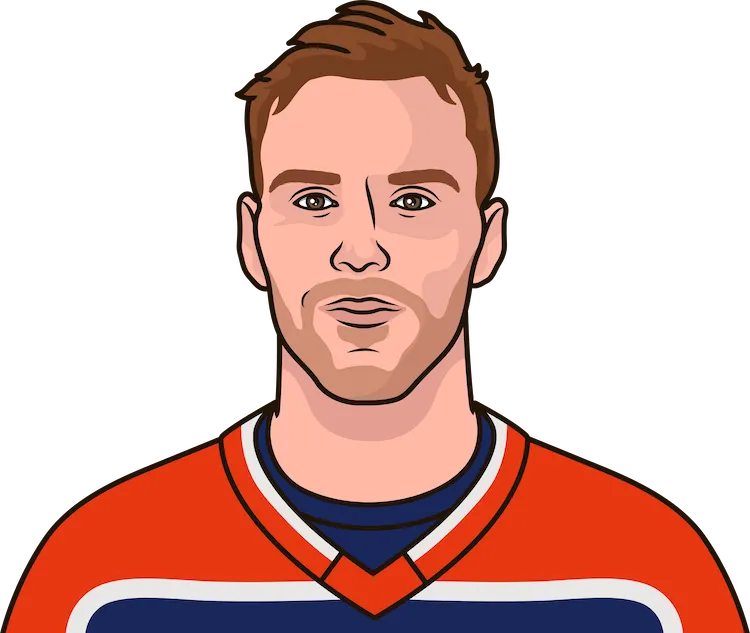 Illustration of Connor McDavid wearing the Edmonton Oilers uniform