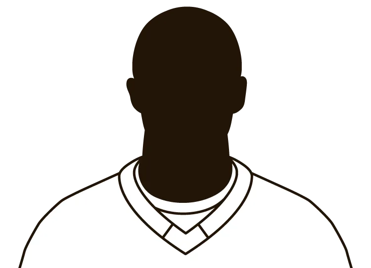 Illustrated silhouette of a player wearing the Cleveland Barons uniform