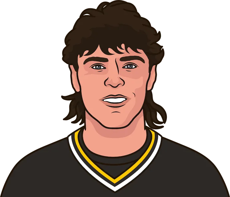 Illustration of Jaromir Jagr wearing the Pittsburgh Penguins uniform