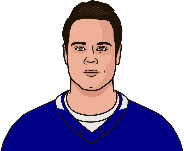 Illustration of Auston Matthews wearing the Toronto Maple Leafs uniform