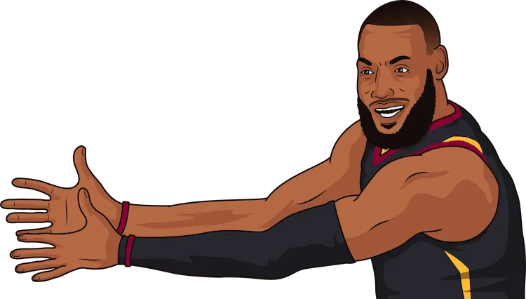 Illustration of Lebron James with angry expression