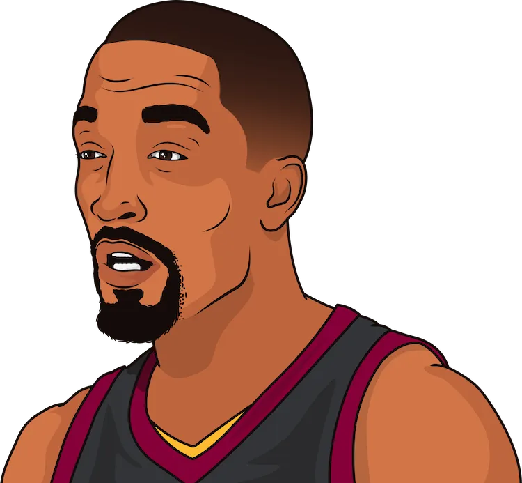 Illustration of J.R. Smith with confused expression