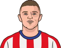 kieran trippier stats vs villarreal