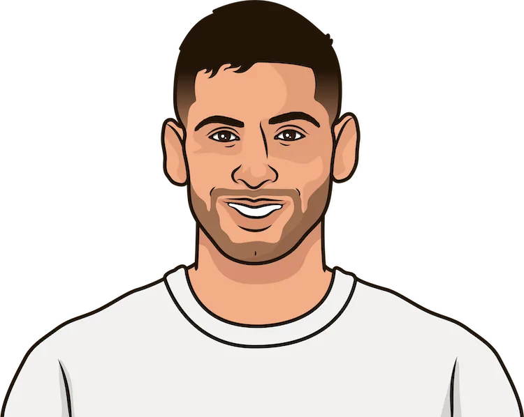 Illustration of Cristian Romero wearing the Tottenham Hotspur uniform
