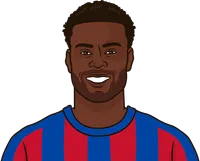 who has the most passes for palace this season
