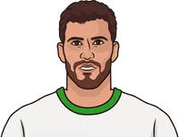 Illustration of Aaron Martín wearing the Racing de Santander uniform