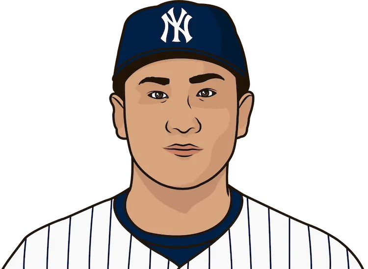 Illustration of Masahiro Tanaka wearing the New York Yankees uniform
