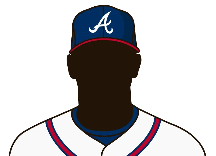 Illustrated silhouette of a player wearing the Milwaukee Braves uniform