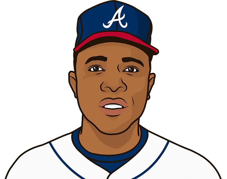 Illustration of Hank Aaron wearing the Atlanta Braves uniform