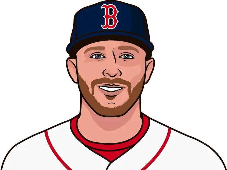 Illustration of Trevor Story wearing the Boston Red Sox uniform