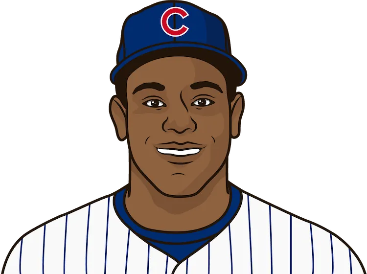 Illustration of Sammy Sosa wearing the Chicago Cubs uniform