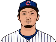 Illustration of Seiya Suzuki wearing the Chicago Cubs uniform