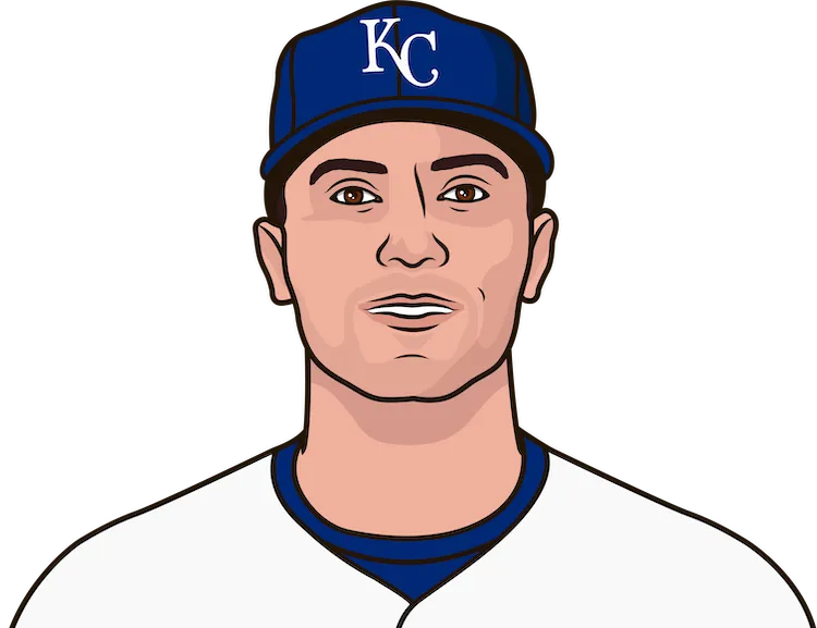 Illustration of Adam Frazier wearing the Kansas City Royals uniform