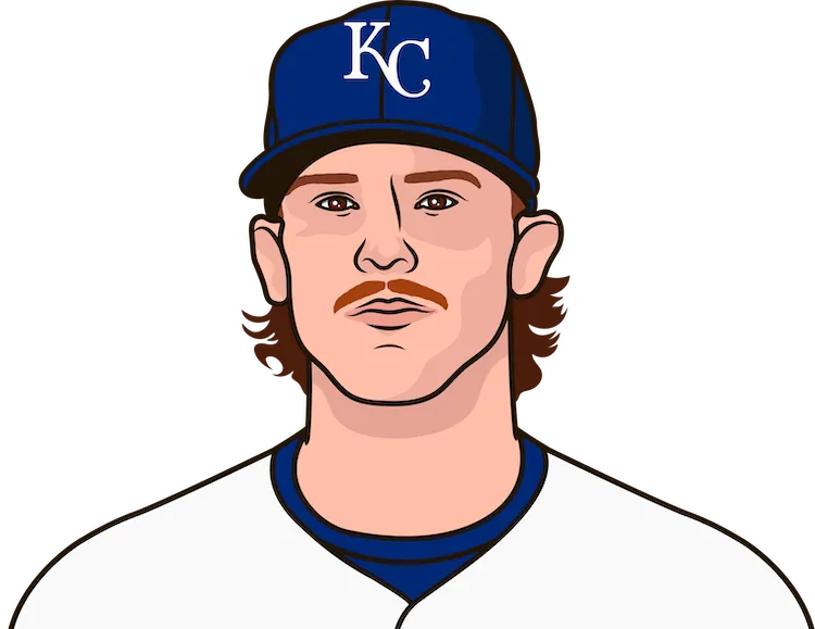 Illustration of Bobby Witt Jr. wearing the Kansas City Royals uniform
