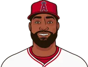 Illustration of Jo Adell wearing the Los Angeles Angels uniform