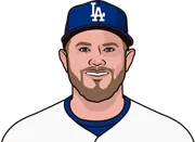 Illustration of Max Muncy wearing the Los Angeles Dodgers uniform