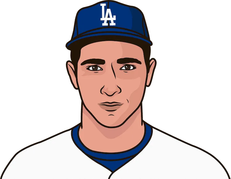 Illustration of Sandy Koufax wearing the Los Angeles Dodgers uniform