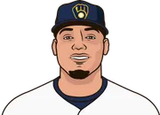 Illustration of William Contreras wearing the Milwaukee Brewers uniform