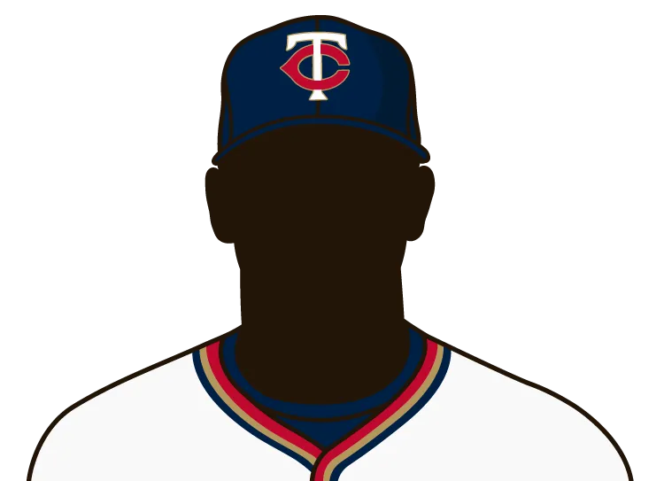 Illustrated silhouette of a player wearing the Minnesota Twins uniform