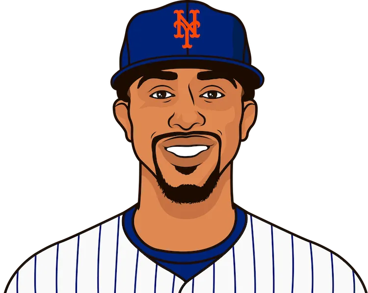 Illustration of Francisco Lindor wearing the New York Mets uniform