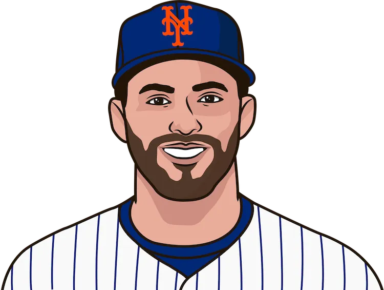 Illustration of J.D. Martinez wearing the New York Mets uniform