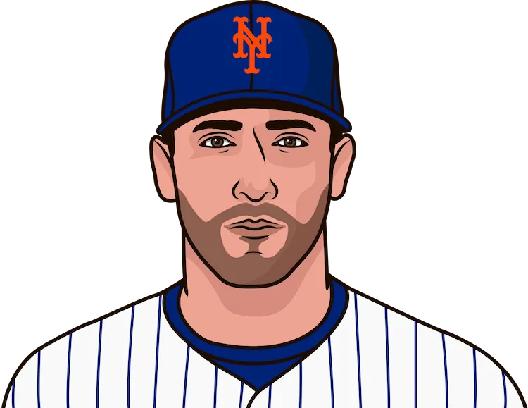Illustration of Matt Harvey wearing the New York Mets uniform