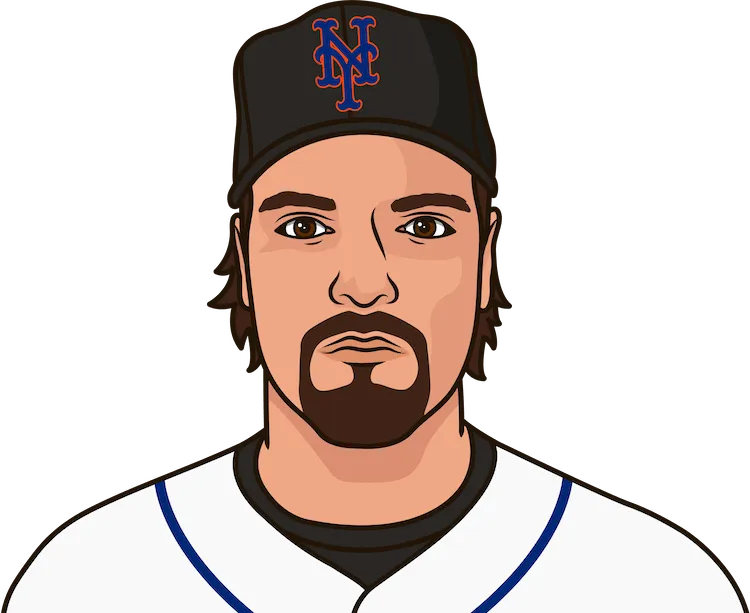 Illustration of Mike Piazza wearing the New York Mets uniform